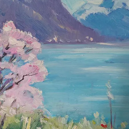 Inspiration Room, Lake, Mountains, Balcony In Center Maison d'hôtes