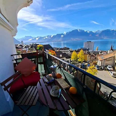 Inspiration Room, Lake, Mountains, Balcony In Center Montreux