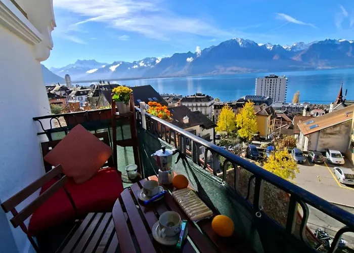 Inspiration Room, Lake, Mountains, Balcony In Center Montreux